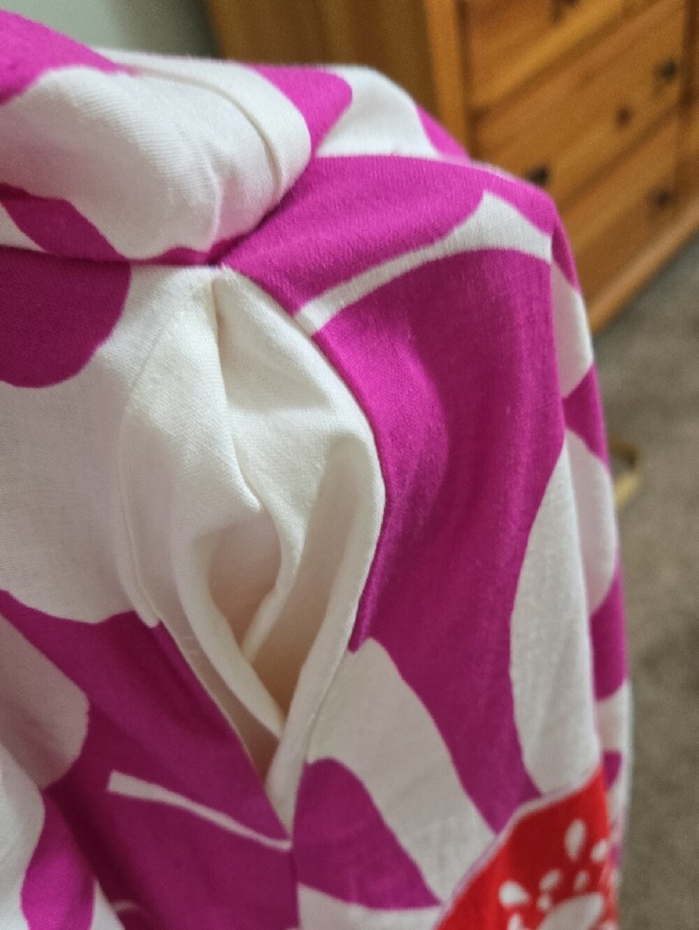 Bright Floral Jumpsuit- Pink & Red Pattern - Picture 4 of 4